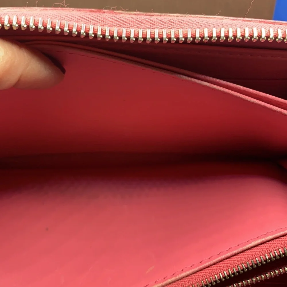 💖 💝 LOUIS VUITTON‎ Vernice pink/ gold patent Leather Zippy Wallet - Picture 11 of 13